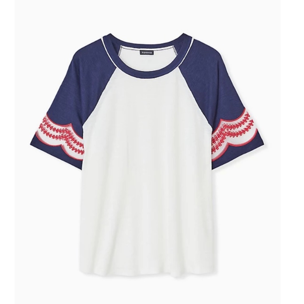 Torrid slub knit baseball tee